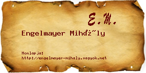 Engelmayer Mihály névjegykártya