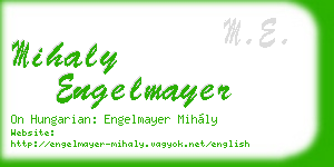mihaly engelmayer business card
