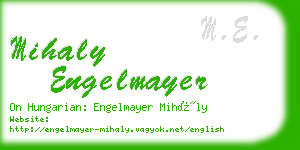 mihaly engelmayer business card
